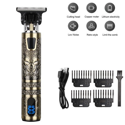 Beard Trimmer Hair Clippers Men's Shaver Cordless Hair Cutting Kit Barber Shaving Machine USB Rechargeable